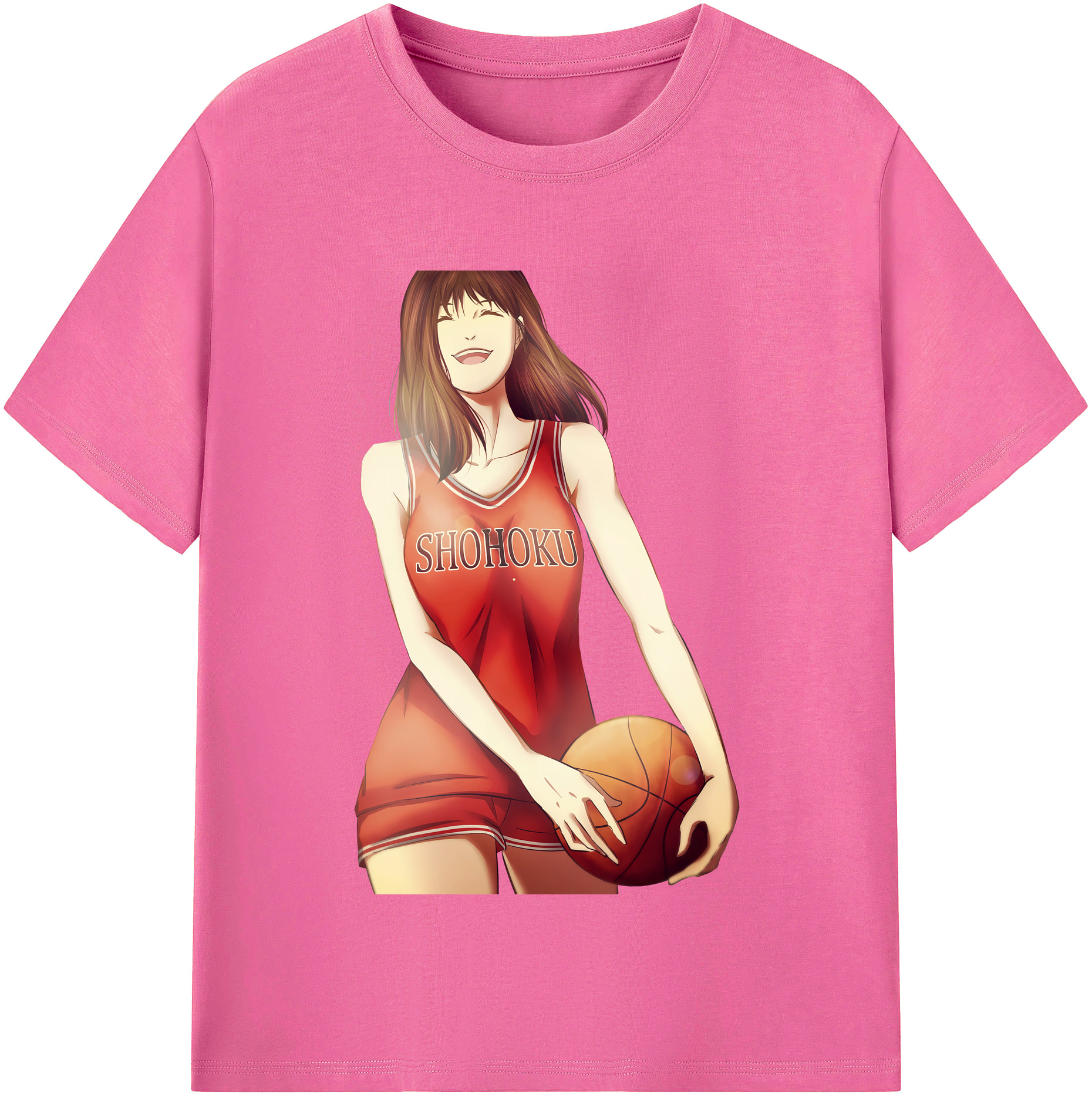 （画像用） SLAM DUNK／スラムダンク レディースカジュアルプリントTシャツ（綿100％）